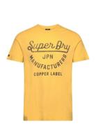 Copper Label Script Tee Superdry Yellow