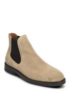 Slhblake Suede Chelsea Boot Selected Homme Beige