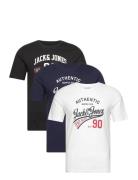 Jjethan Tee Ss Crew Neck 3Pk Mp Noos Jack & J S Black