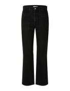 Slfkate-Marley Hw Black Str Pocket Jeans Selected Femme Black