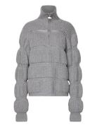 Merino Knit With Zipper Cannari Concept Grey
