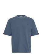 Cftue Relaxed Fit Tee With Chest Pr Casual Friday Blue