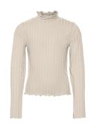 Vmribi Ls High Neck Top Jrs Girl Vero Moda Girl Beige