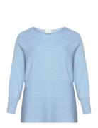 Carnew Adaline L/S Pullover Knt ONLY Carmakoma Blue