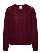 Knit Needle Out Cardigan Müsli By Green Cotton Burgundy