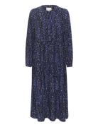 Crtiah Ankl Length Dress - Zally Fit Cream Blue