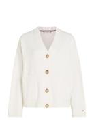 Over D V-Nk Cardigan Tommy Hilfiger White