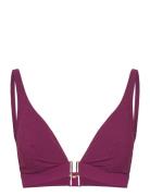 Glow Bikini Wirefree Plunge Bra Chantelle Beach Burgundy