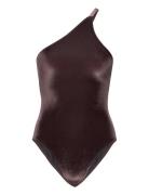 Asymmetric Swimsuit Filippa K Purple