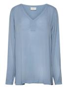 Kcami Ls Blouse Kaffe Curve Blue