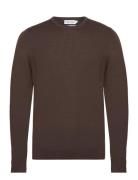 Superior Wool Crew Neck Sweater Calvin Klein Brown