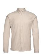 Yarn Dyed Oxford Superflex Shirt L/ Lindbergh Beige