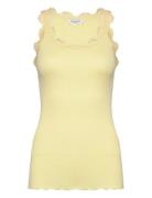 Silk Top W/ Lace Rosemunde Yellow