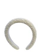 Coco Beaded Headband Pipol's Bazaar White