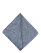 Paisley Silk Pocket Square Portia 1924 Navy