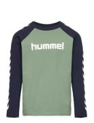 Hmlboys T-Shirt L/S Hummel Green