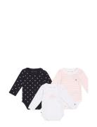 Baby Body 3 Pack Giftbox Tommy Hilfiger Patterned
