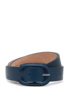 Ecco Formal Covered Belt ECCO Navy