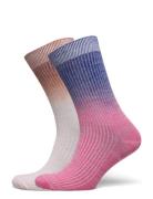 Gradiant Glitter Sock 2 Pack Becksöndergaard Pink