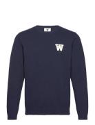 Tay Aa Cs Patch Jumper Double A By Wood Wood Navy
