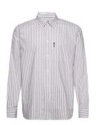 Wwday Striped Shirt Double A By Wood Wood Grey