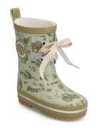 Printed Wellies W. Lace Mikk-line Green