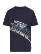 Printed T-Shirt Tom Tailor Navy