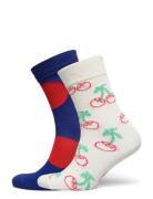 2-Pack Cherries Socks Gift Set Happy Socks White
