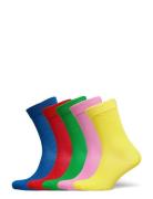 5-Pack Solid Socks Happy Socks Yellow