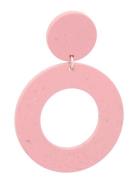 Circle Earrings No.1, Cherry Blossom Papu Pink