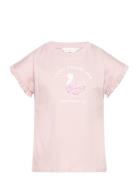 Printed Cotton-Blend T-Shirt Mango Pink