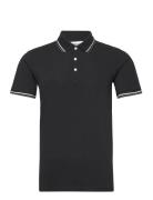 Polo Shirt With Contrast Piping Lindbergh Black