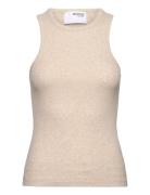 Slfanna O-Neck Tank Top Noos Selected Femme Beige