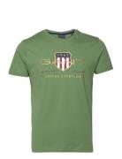 D2. Archive Shield Ss T-Shirt GANT Green
