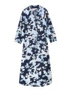 Printed Airblow Dress Tom Tailor Navy