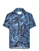 Bob Flower Tencel Shirt Les Deux Blue