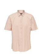Onscape S/S Stripe Reg Shirt Fw ONLY & SONS White