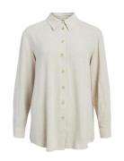 Objsanne L/S Shirt Noos Object Cream