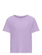 Koglumi S/S O-Neck Cross Back Jrs Kids Only Purple