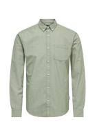 Onsremy Ls Reg Wash Oxford Shirt ONLY & SONS Green