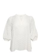 Kcjolana Blouse Kaffe Curve White