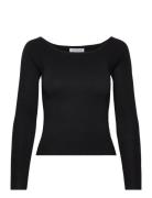 Nmjaz Ls Offshoulder Knit Top Fwd Lab 2 NOISY MAY Black