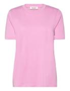 Slcolumbine Loose Fit Tee Soaked In Luxury Pink