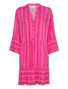 Carmarrakesh Life 3/4 Tunic Dress Aop ONLY Carmakoma Pink
