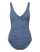 Simi Solid Swimsuit Recycled Panos Emporio Blue