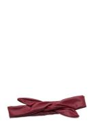 Leather Hairband Wire Corinne Red