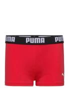 Puma Swim Boys Logo Swim Trunk 1P Puma Swim Red
