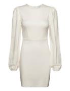 Idalina Puff Sleeve Dress Bubbleroom White