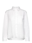 Linen 100% Shirt Mango White