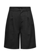 Onlcaro Hw Wide Linen Bl Shorts Cc Tlr ONLY Black